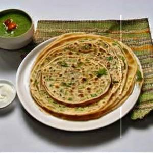 Onion mint paratha