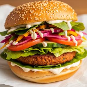 Cheese paneer burger