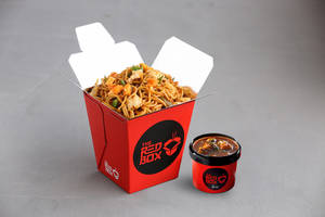 Chicken Singapore Noodles + Black Pepper Chicken (gravy)