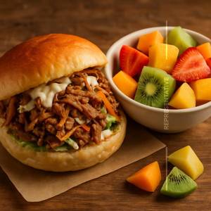 1 bun shawama +Lime