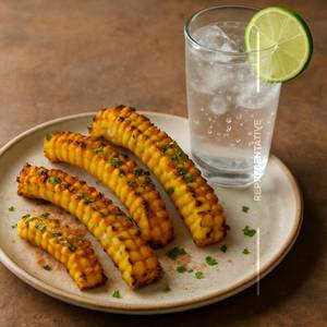 Small potion corn ribs  (4 cut pcs) + spicy soda lime                    