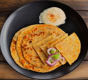 Aloo  Pyaaz Paneer Paratha 12inch