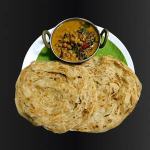 Kadala Curry With 2 Wheat Porotta