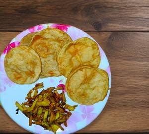 Poori aaloo ka bhujiya combo