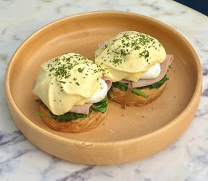 Mortadella Benedict