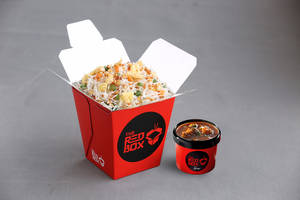 Beef Thai Fried Rice + Chilli Beef (gravy)