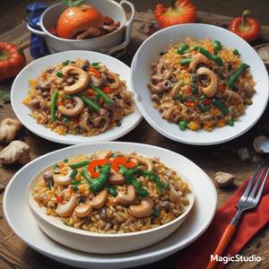 Mushroom Fried Rice
