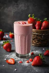 Strawberry lassi