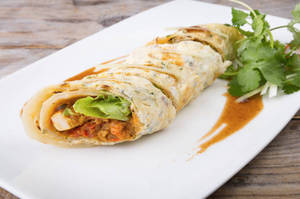 Double Egg Paneer Roll