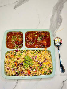 Chilli Manchurian & Rice/noodles