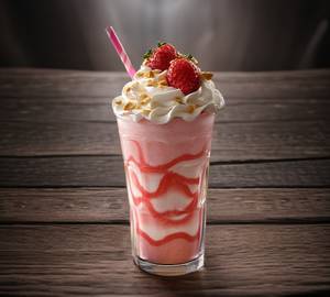Strawberry pink penny thickshake