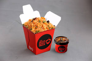 Chicken Schezwan Fried Rice + Schezwan Chicken (gravy)