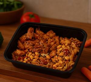Tangy Soya Chaap Pasta 
