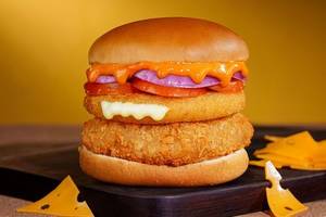 Cheese Blast Crispy Veg Burger (Bun Tikki)