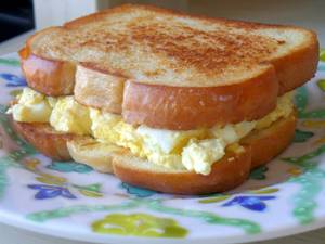 Boiled egg cheese Grilled sandwich