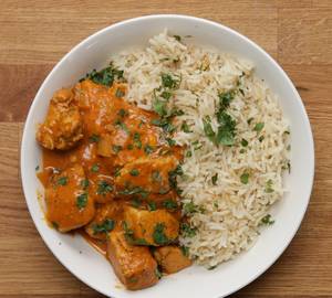 Plain Rice with Butter Chicken Combo