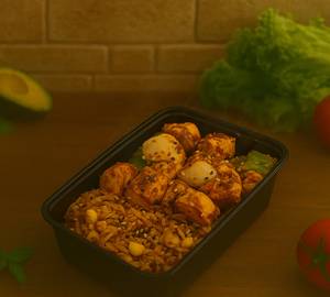 Healthy Chilli Paneer Rice Bowl