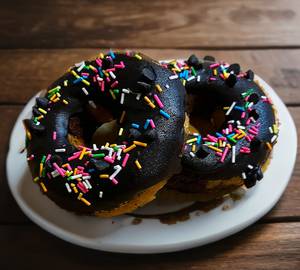 Chocolate Rainbow Donuts
