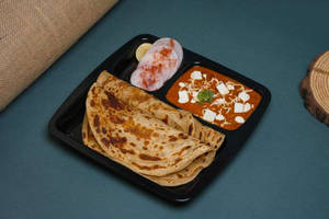 Paneer Butter Masala Paratha Meal