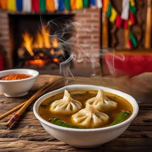 Momo with Soup         