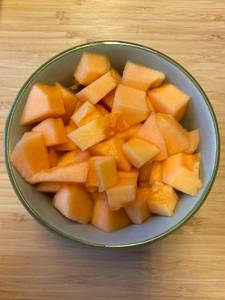 Muskmelon Fruit Bowl (119 Kcal  2.8g Protein)