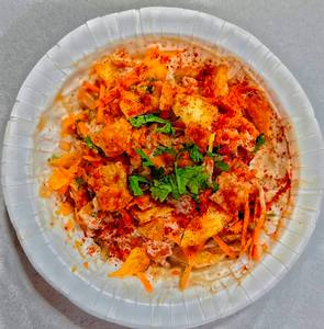 Dahi Chips Masala with Piri Piri