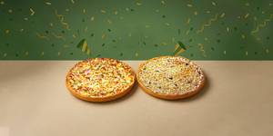 Spicy Veg Feast Pizza (P) + Margherita Pizza (P)
