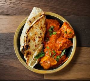 2 egg chapati with chicken curry