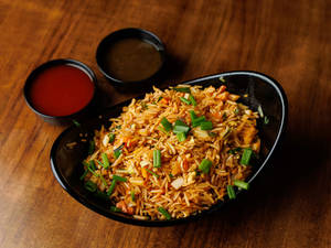 Schezwan Egg Fried Rice