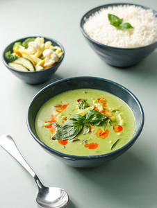 Thai Green Curry With Rice