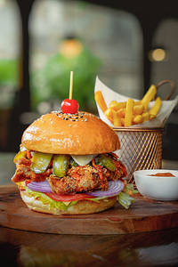 Crunchy Chicklet Burger