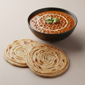 Dal Makhani with 2 Lachha Paratha