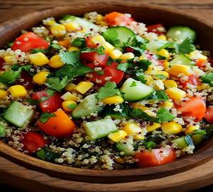 Clean green quinoa salad
