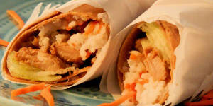 Garlic Chicken Wrap