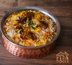 Mutton egg biryani