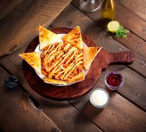 Open Tandoori Cheese Chicken Shawarma