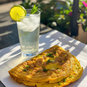 Egg Omelette and Fresh Lime Soda                  
