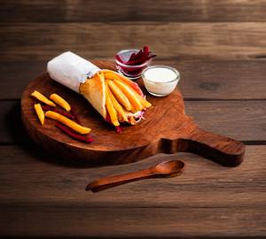 Schezwan Fries Shawarma