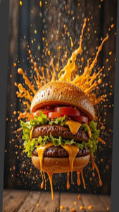 Chicken Favourite Cheese Lava Burger