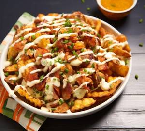 Aloo Tikki Loaded Fries