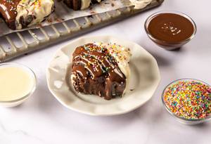 Dark And White Milk Chocolate Brownie