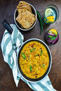 Gatta Curry & Choice Of Roti Combo