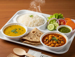Veg Thali Deluxe (Soyabean)