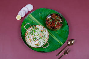 Veg Fried Rice+veg Manchuria
