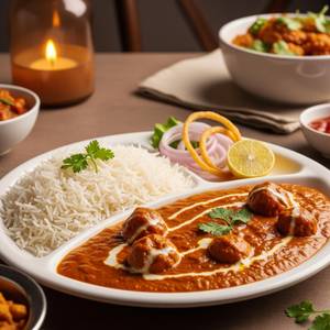 Chaap makhani rice combo [500ml +300ml]