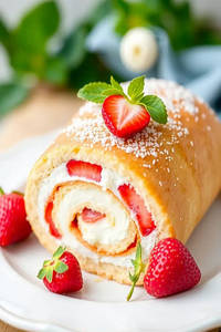 Strawberry Swiss Roll