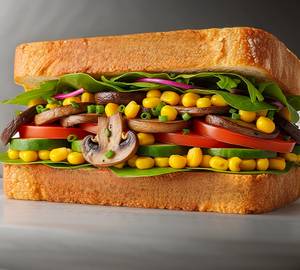 Mushroom & Corn Sandwich