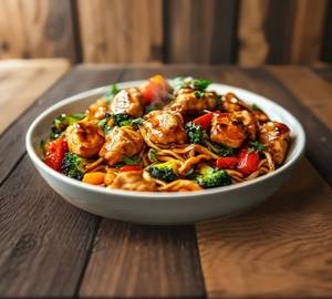 Chicken schezwan noodles