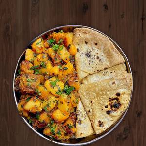 Aloo Jeera With 4 Tawa Roti