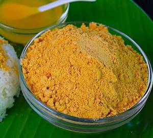 Kandipodi Ghee Rice +Pickle+ Papad